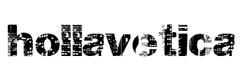 hollavetica Font Image