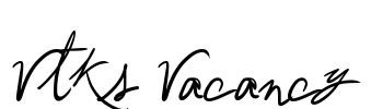 Vtks Vacancy Font Image