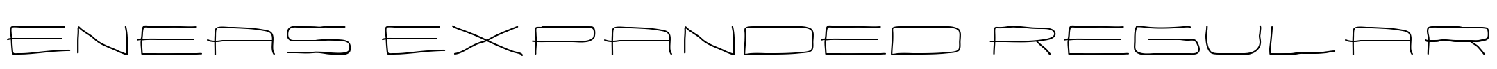 Eneas Expanded Regular Font Image
