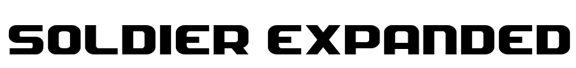 Soldier Expanded Font Image