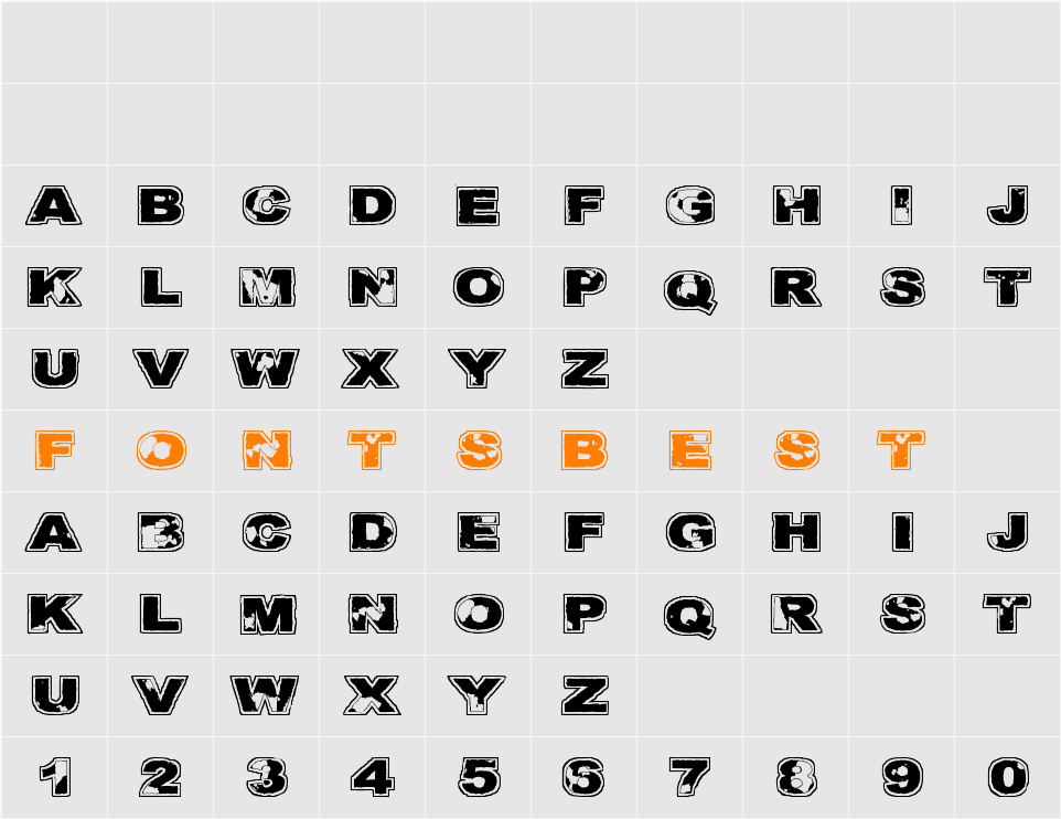 Kulkeuma Character Map