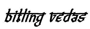 Bitling vedas Font Image
