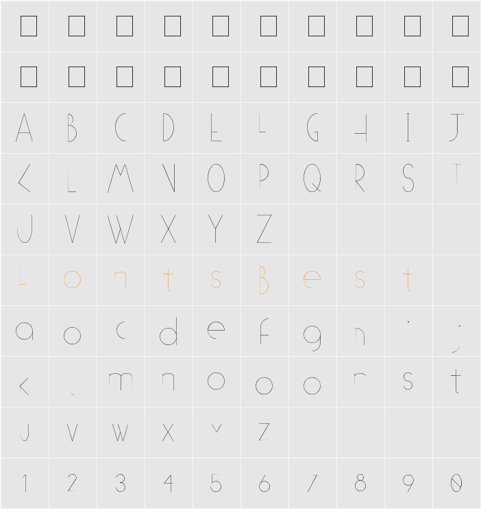 (((O))) Basic Character Map