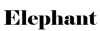 Elephant Font Image