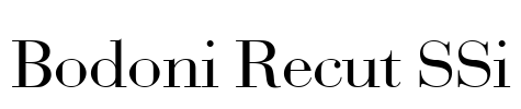 Bodoni Recut SSi