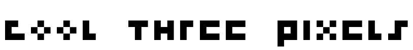 cool three pixels