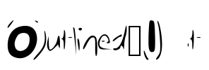 Outlined_It Font Image