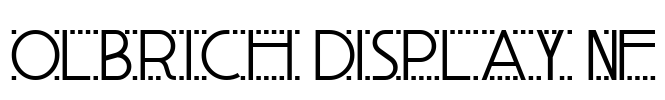 Olbrich Display NF Font Image