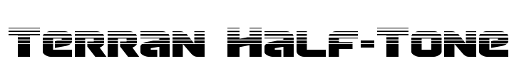 Terran Half-Tone Font Image