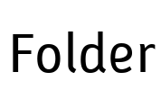 Folder Font Image