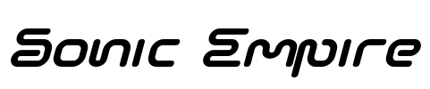 Sonic Empire Font Image