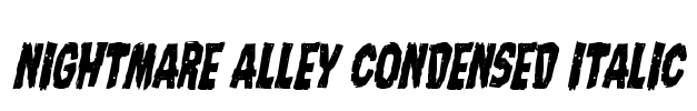 Nightmare Alley Condensed Italic