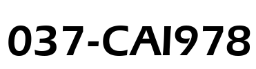 037-CAI978 Font Image