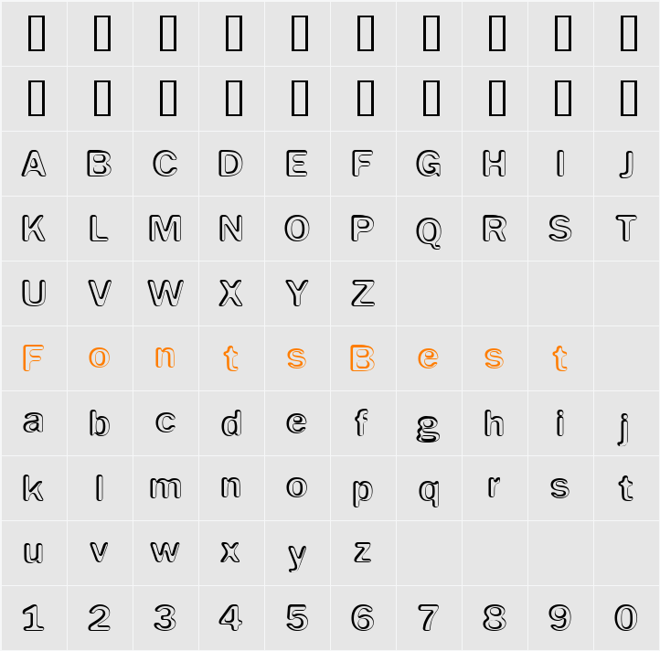 268-CAI978 Character Map