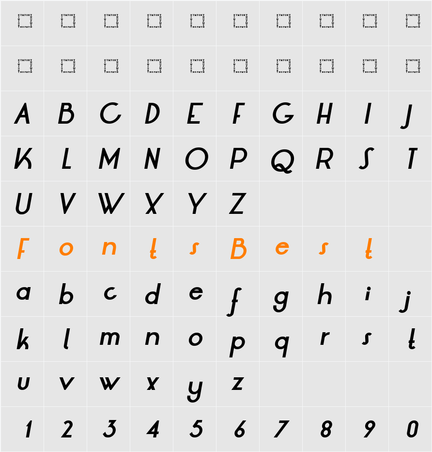 LRT Oksana Character Map