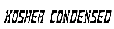 Kosher Condensed Font Image