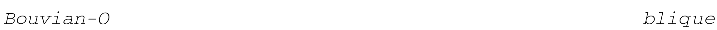 Bouvian-Oblique Font Image