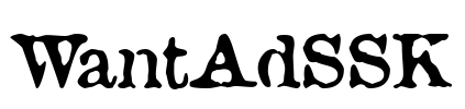 WantAdSSK Font Image