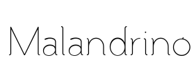 Malandrino Font Image