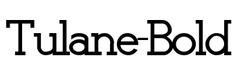 Tulane-Bold Font Image