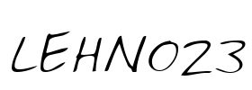 LEHN023 Font Image