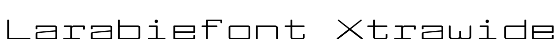 Larabiefont Xtrawide Font Image