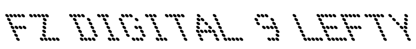 FZ DIGITAL 9 LEFTY Font Image