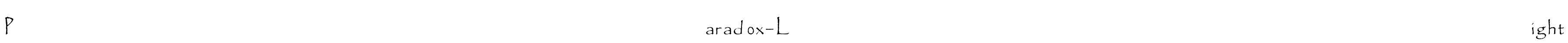 Paradox-Light Font Image