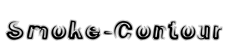 Smoke-Contour Font Image