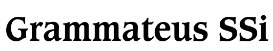 Grammateus SSi Font Image