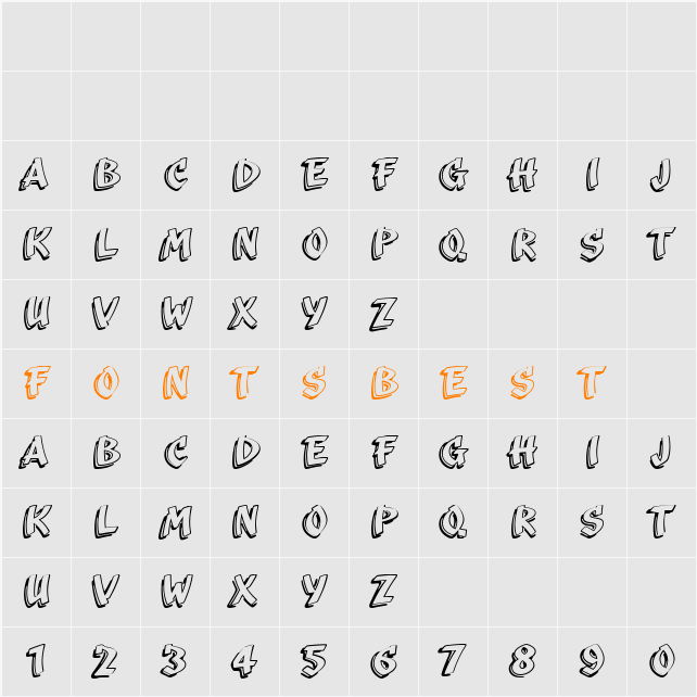 Scriba Character Map