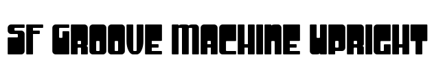 SF Groove Machine Upright Font Image