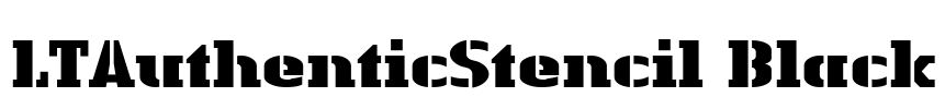 LTAuthenticStencil Black