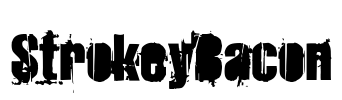 StrokeyBacon Font Image