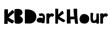 KBDarkHour Font Image
