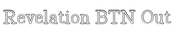 Revelation BTN Out Font Image