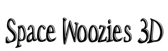 Space Woozies 3D Font Image