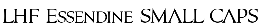 LHF Essendine SMALL CAPS Font Image