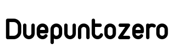 Duepuntozero Font Image