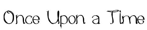 Once Upon a Time Font Image