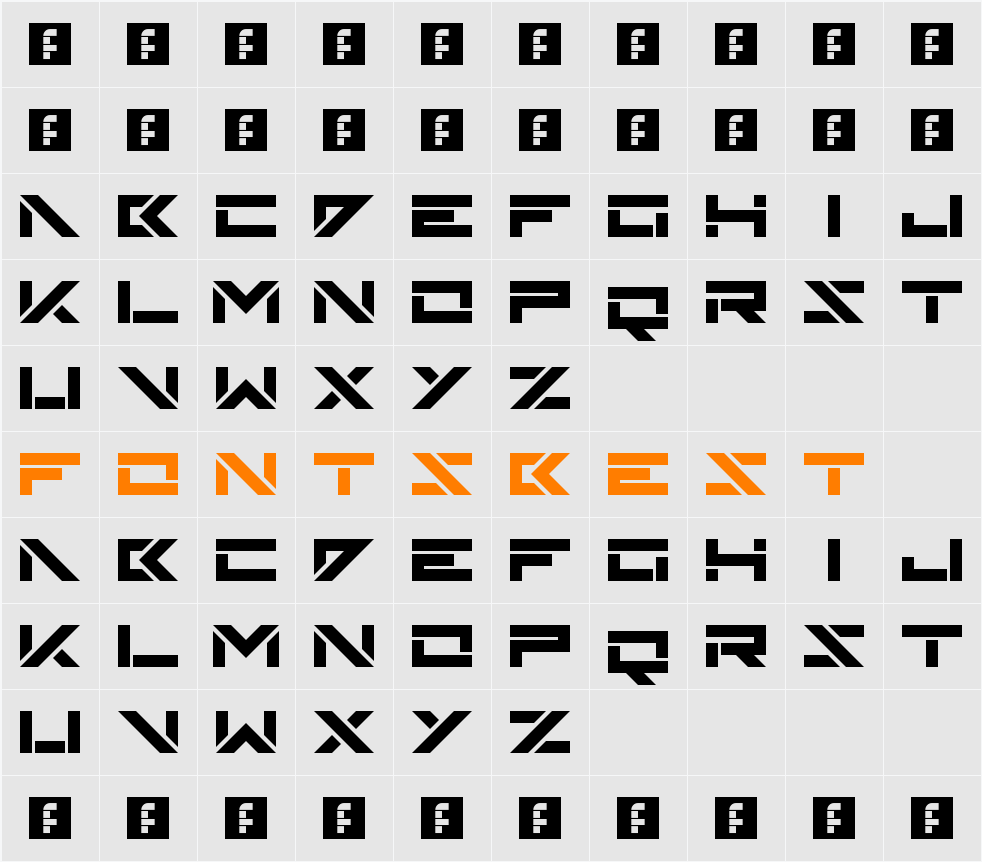 Skinz Character Map