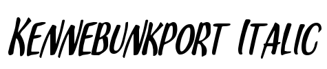 Kennebunkport Italic Font Image