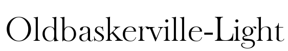 Oldbaskerville-Light Font Image