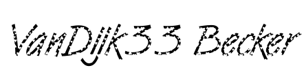 VanDijk33 Becker Font Image