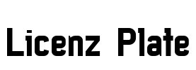 Licenz Plate