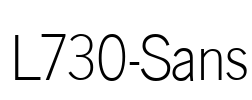 L730-Sans Font Image