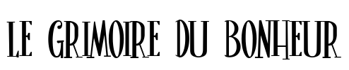 Le Grimoire du Bonheur Font Image