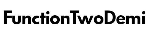 FunctionTwoDemi Font Image