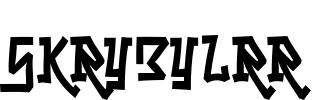 Skrybylrr Font Image