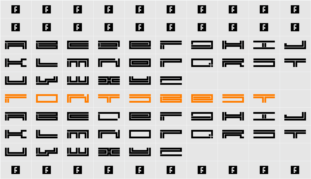 TrackManic Character Map